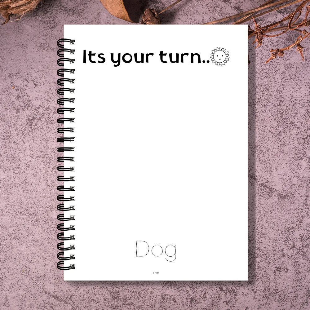 1 PC Interessante taccuino di storie a tema animali con punte di disegno, elementi crunch crawl hoo, adatto per la casa, ideale per gli appassionati d'arte