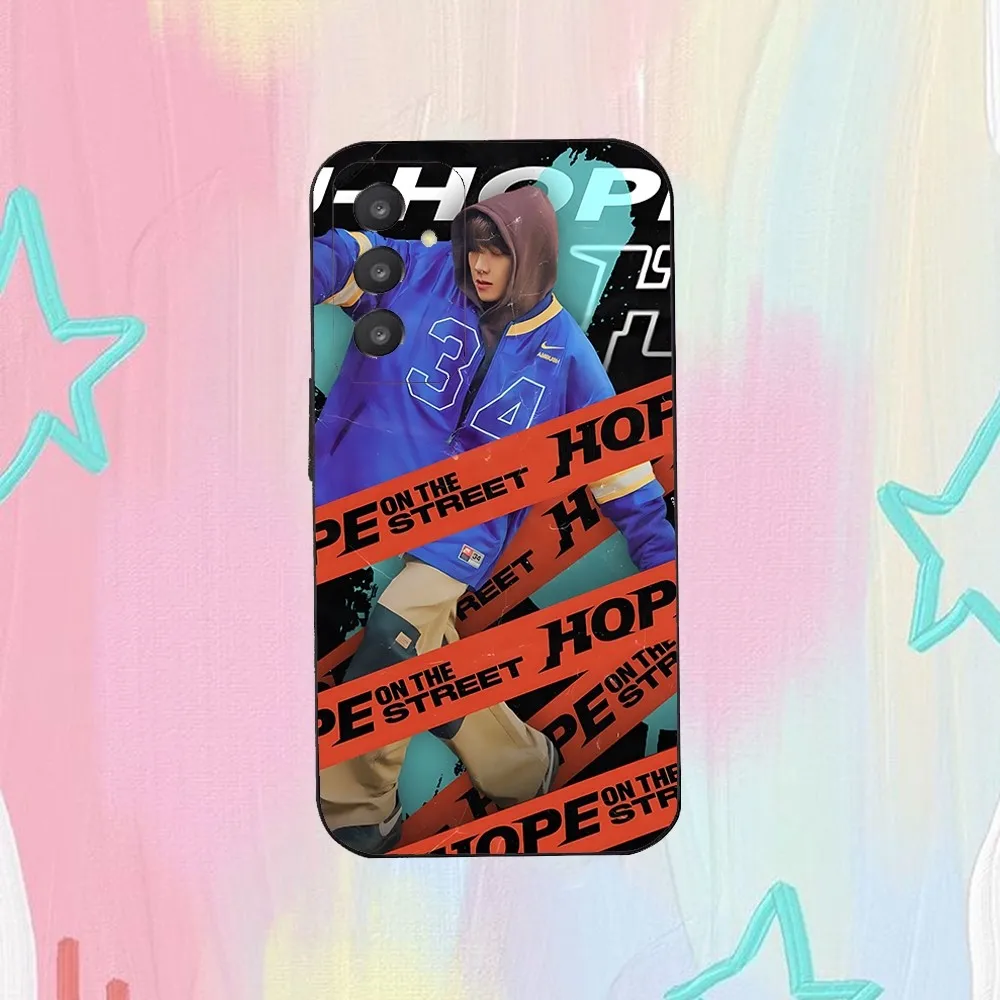 Singer J-hope Hope On The Stree Phone Case For Samsung Galaxy A52 A12 A51 S21 Edge S22ULTRA S23 S20LITE Plus Ultra Black Cover