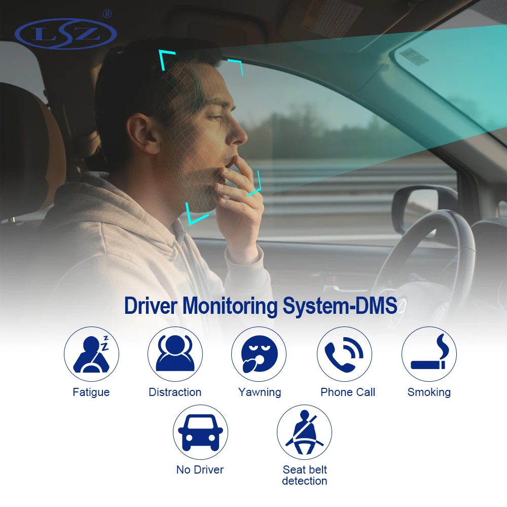 Best Smart AI-Powered H.265 Adas Dsm 2ch 4ch Dual Lens 1080p 4g 5g Gps Wifi Car Truck Dash Cam Mdvr