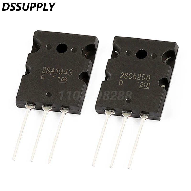 2PCS 2SC5200 2SA1943 TO-3PL C5200 A1943 TO-3PL Chipset