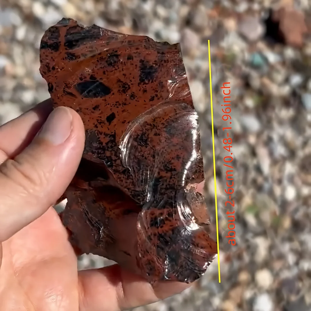 100g/200g/300g Natural Red Obsidian Raw Stone, for DIY Carving, Handmade Jewelry and Decor, St. Patrick'S Day Gift