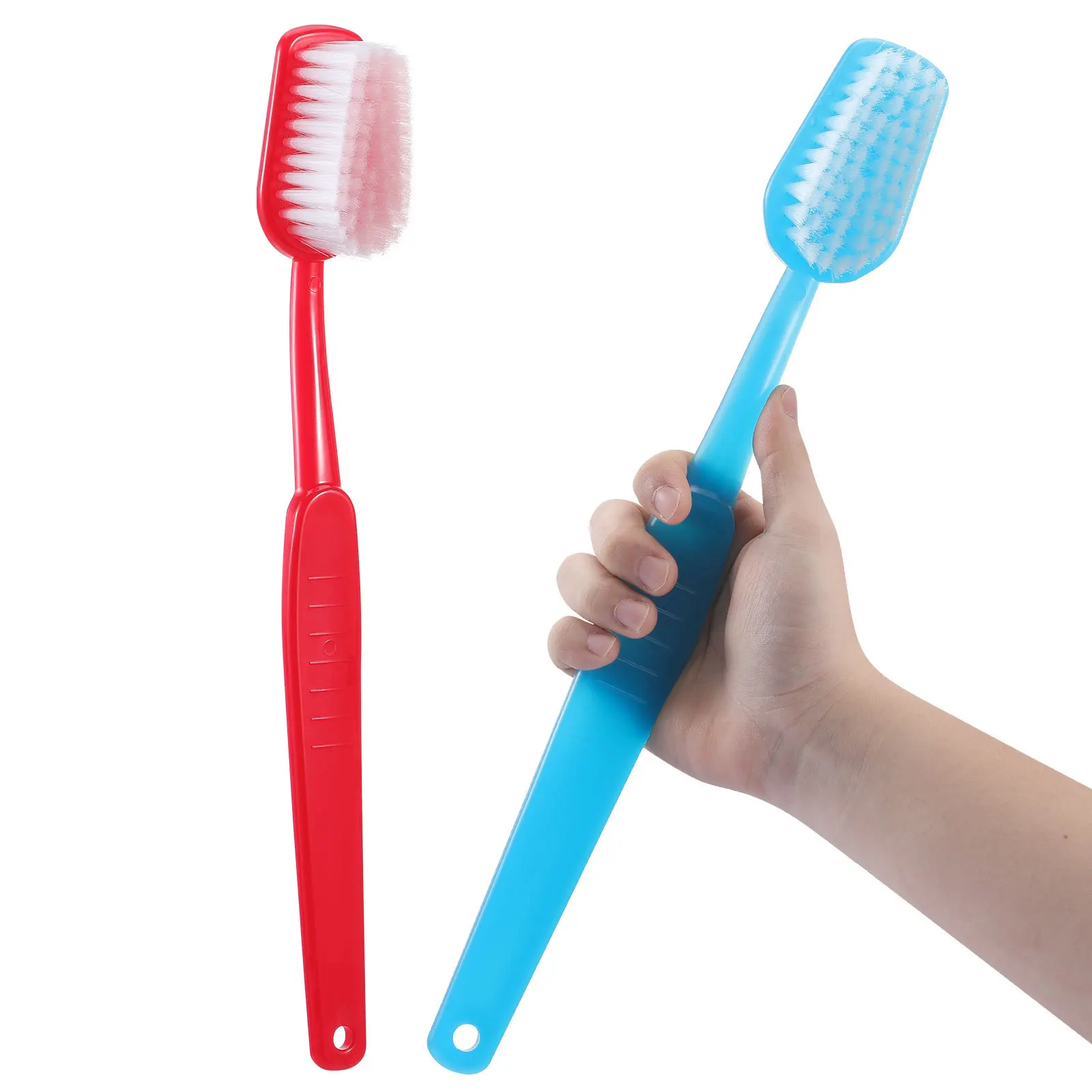 

2Pcs Giant Toothbrush Oversized Decorative Party Photo Booth Stage Prank Prop Giant Toothbrush Halloween Toy Party Photo Prop