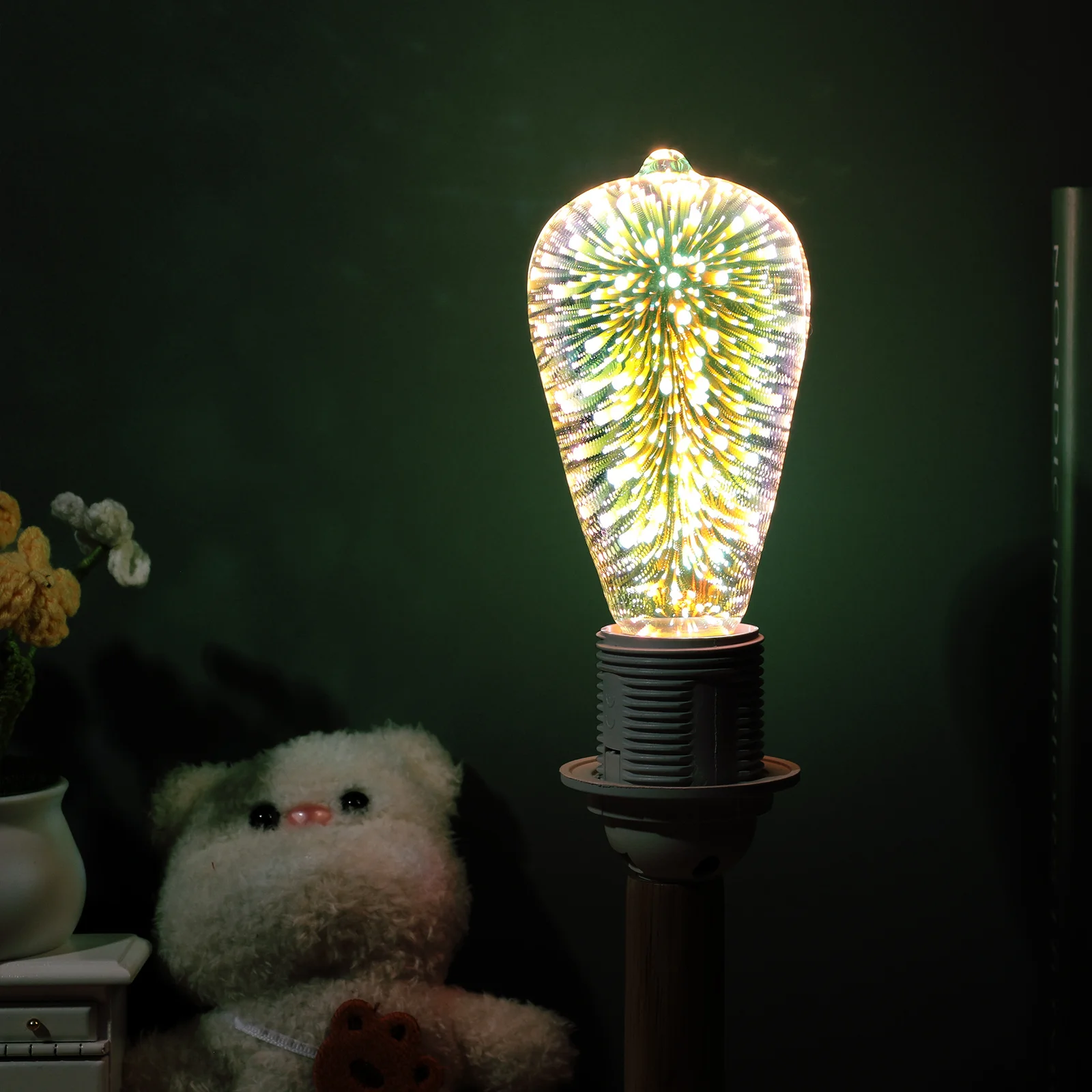 

LED Milk Bottle Bulb 3D Glass Light for Holiday Celebration Christmas Gift Home Party Decorative Bulbs