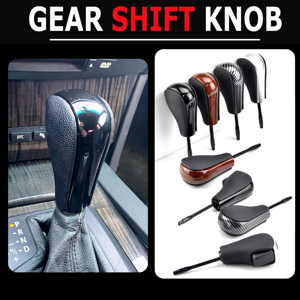 Automatic Car Gear Shift Knob For BMW E39 E46 E53 E60 E61 E63 E64 E81 E82 E87 E90 E91 E92 E93 E83 ABS Carbon fiber Car Styling