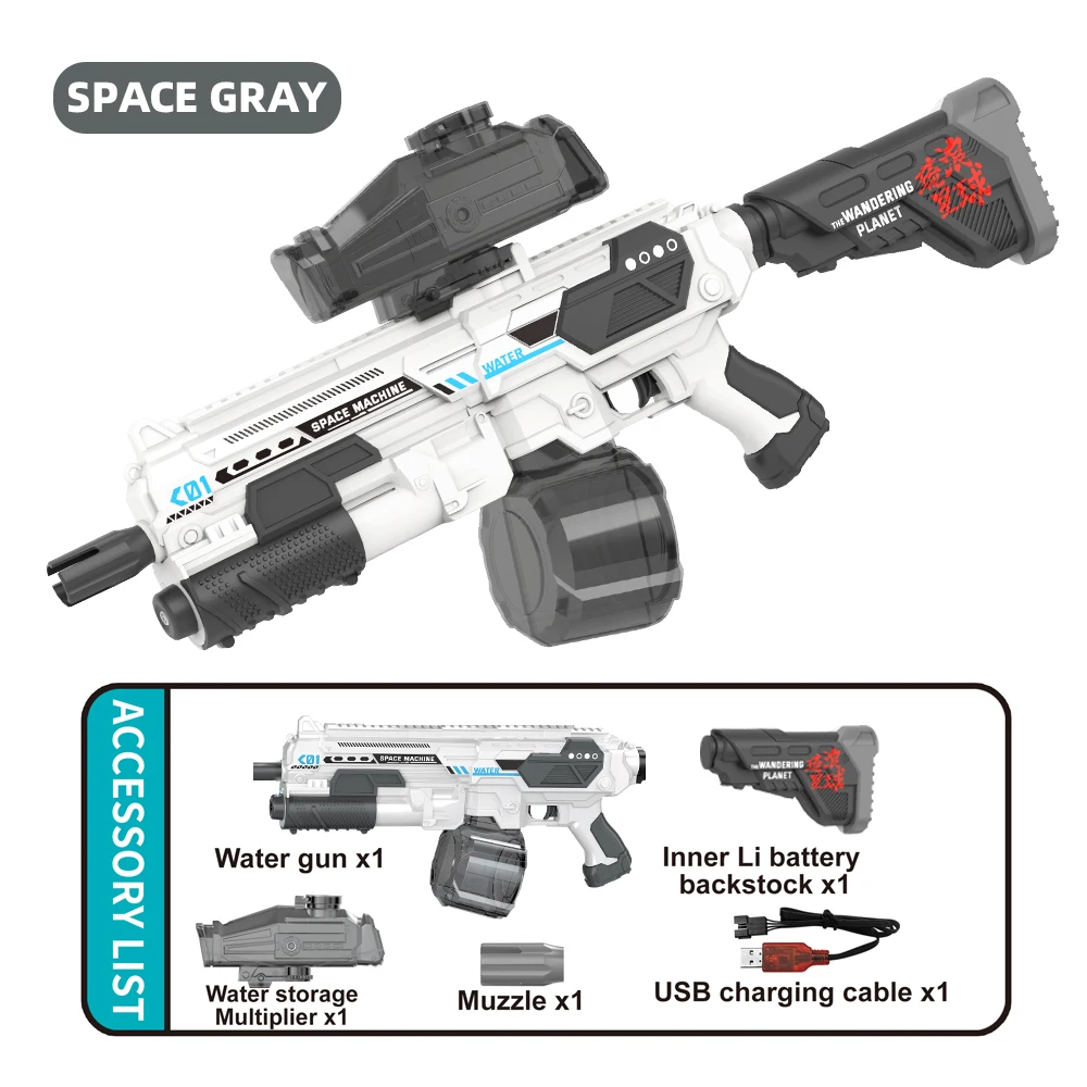 Nieuw M416 Elektrisch Waterpistool Met Volautomatische Waterabsorptie En High-Tech Gesprongen Waterpistool Strand Buitenwatergevecht Speelgoed