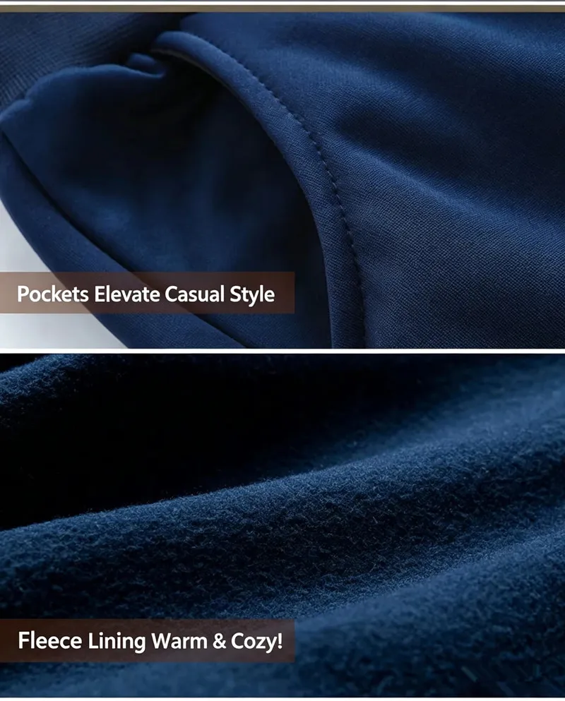 Picture 6: Men's Sporty Casual Long Sleeve Hoodie Cardigan Pants Two-Piece Set Polyester Fiber Polyester Content Autumn Leisure Wear 8XL