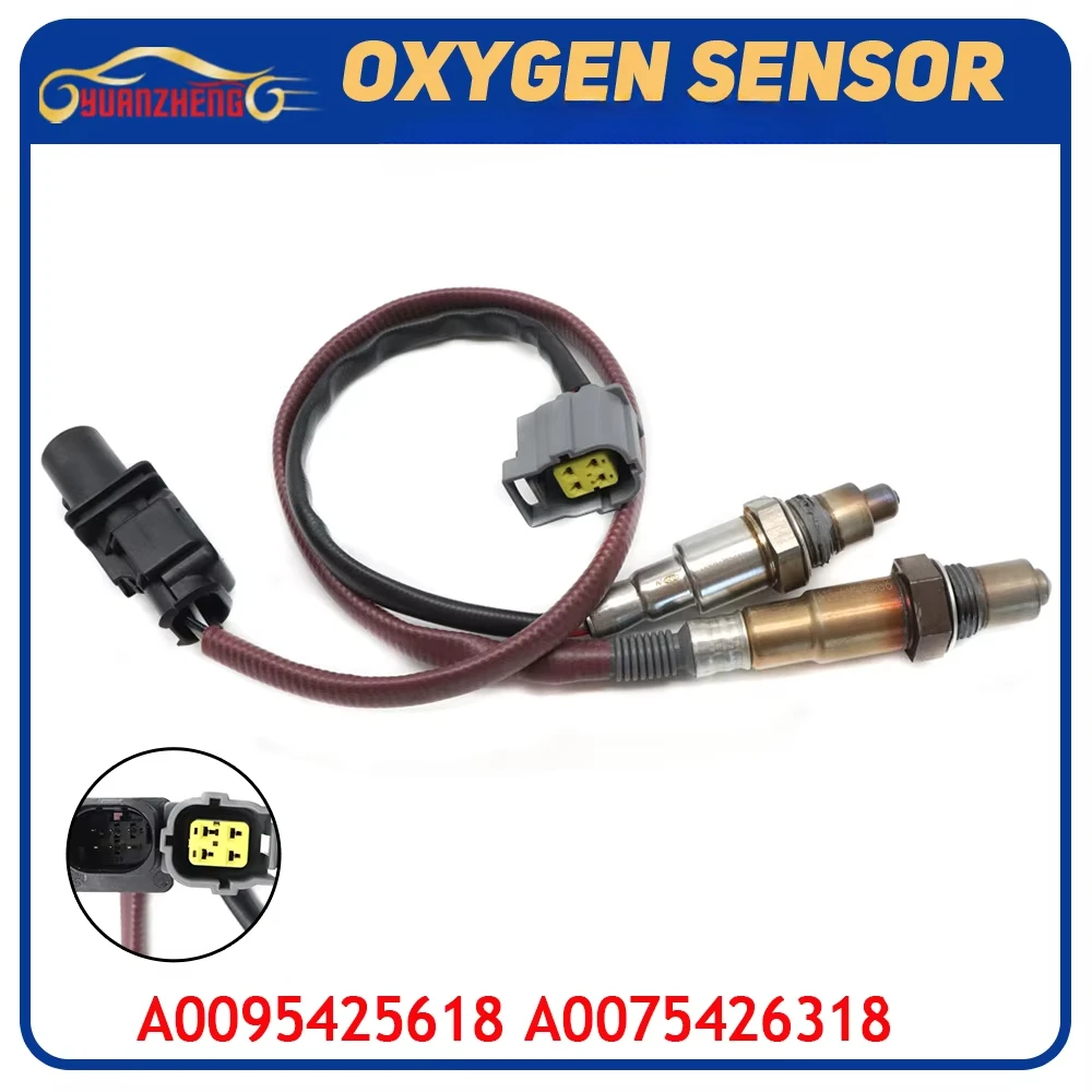 2pcs Upstream&Downstream Air Fuel Ratio Lambda O2 Oxygen Sensor A0095425618 A0075426318 For Mercedes CLA45 AMG 2014-2019