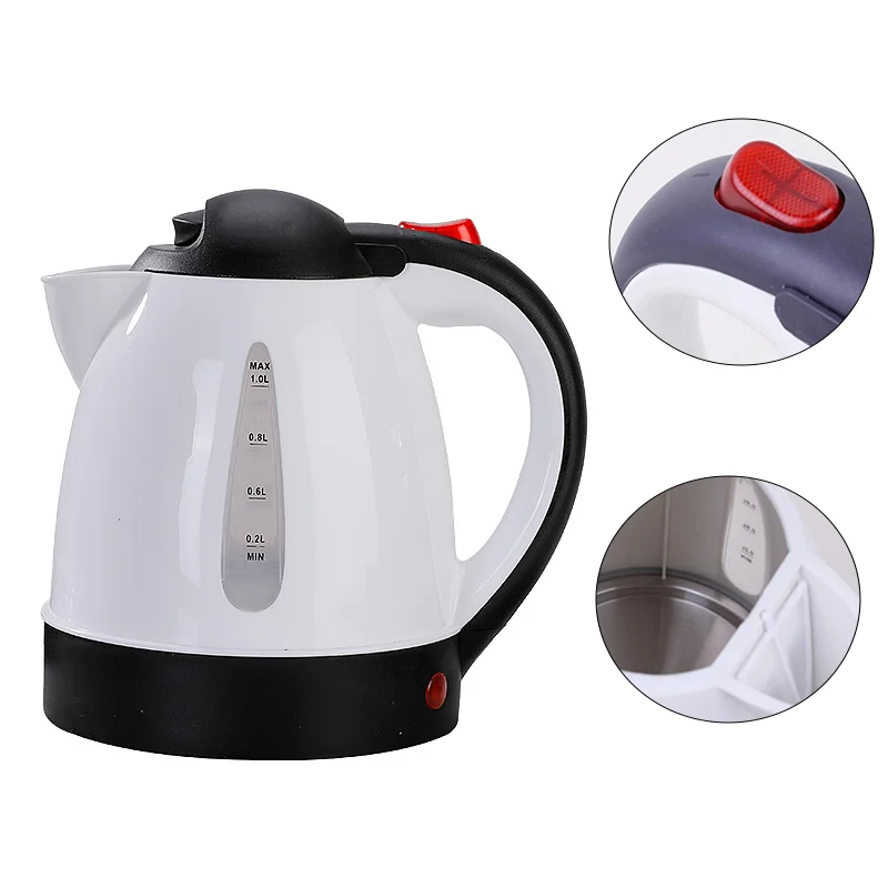 1000 ML Car Hot Kettle Car Truck Water Heater 250 W 12/24 V Tea Coffee Kettle Fast Boiling for Coffee Tea Drinks for Travel Home
