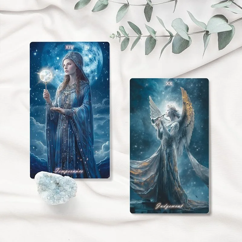 Classic Starry Sky Witt  Astrologers Tarot Cards Beginner Cloth Bag Family Gathering Predict Future Fortune Board Game Tools