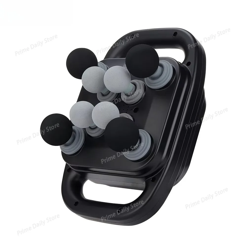 8-Head Fascia Gun High-Frequency Vibration Body Massager Back and Waist Massager Neck Shoulder Massager Muscle Reliever