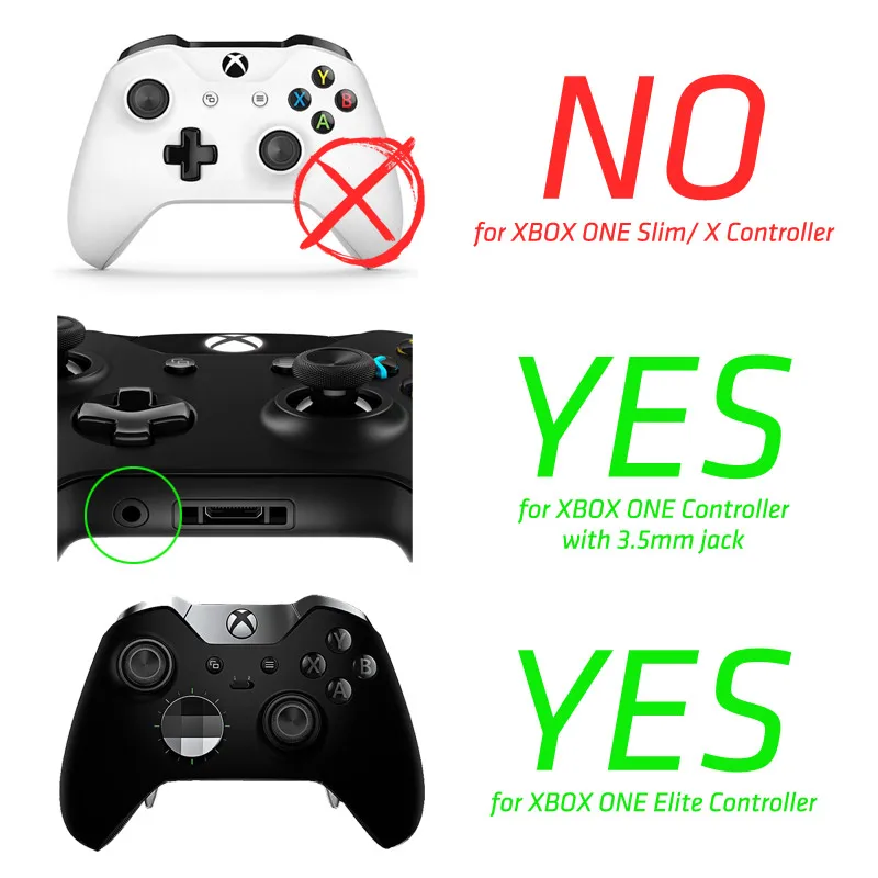 DATA FROG LB RB Bumper Trigger Button For Xbox One Controller Replacement Parts With 3.5mm Jack Port For Xbox One Accessories