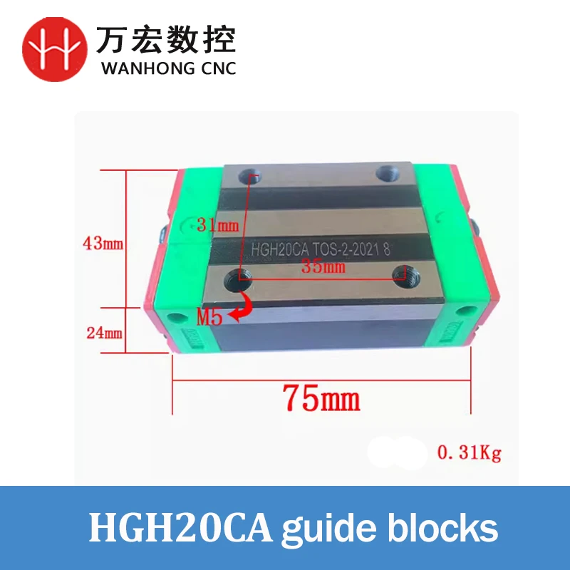 Высокоточный блок слайдера линейных направляющих для станков управления |   Серия HGW