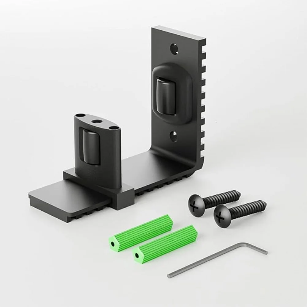 

Sliding Door Floor Guide with Adjustable Width and Dual Rollers for Barn Doors Providing Stable and Silent Sliding