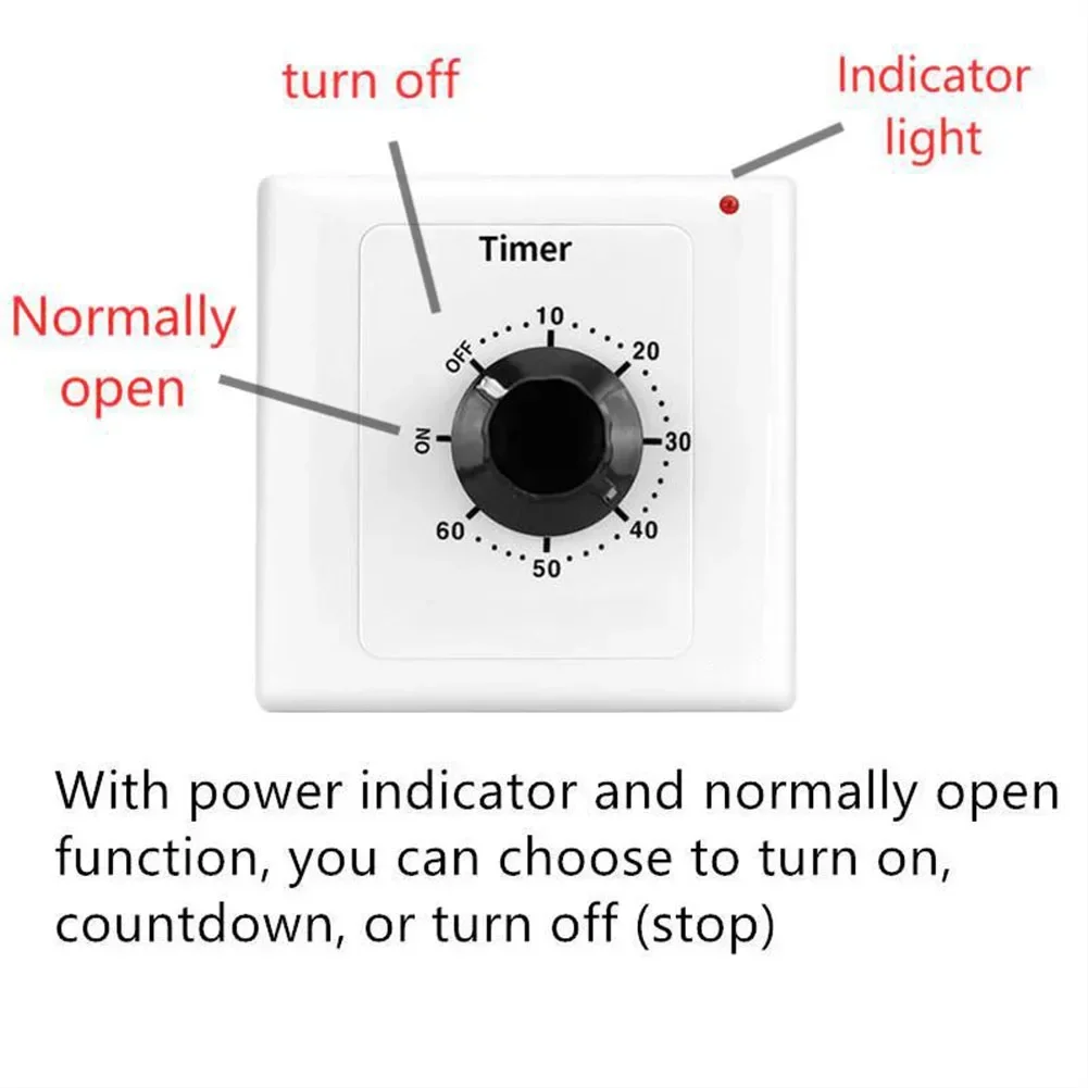 Countdown Timer Switch 50Hz AC 220V Control Timer Controller Durable Easy Installation For Electronic Mechanical Tool Accessory