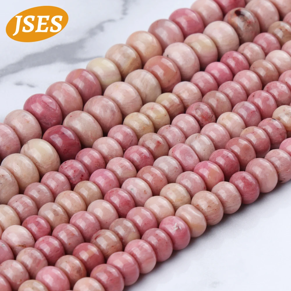 AAA Natural Red Rhodonite 5*8mm Rondelle Beads 15inches Strand Beads for Jewelry Making Bracelets DIY Accessorries & DIY Gift