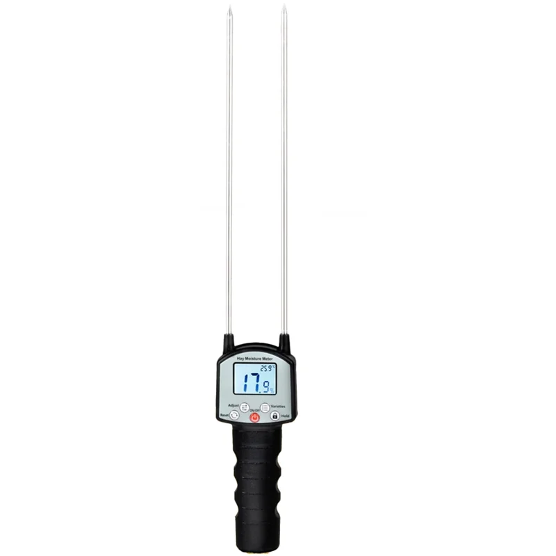 

【Off-Shelf】Forage Moisture Tester,With Automatic Temperature Compensation, Hay Moisture Tester, Dual Probe For Alfalfa,Bales