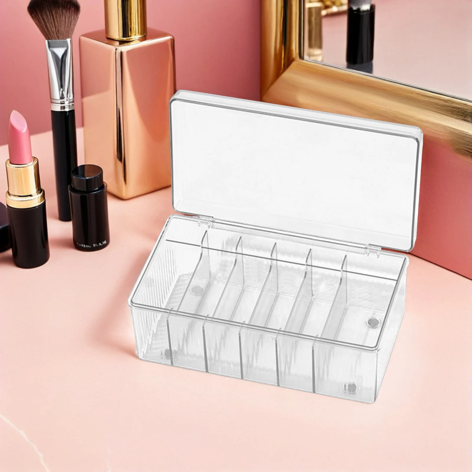 Make-up-Werkzeug-Aufbewahrungshalter, multifunktionaler Acryl-Organizer für Wimpernverlängerungswerkzeuge, Kosmetik-Zubehör, Reiseetui