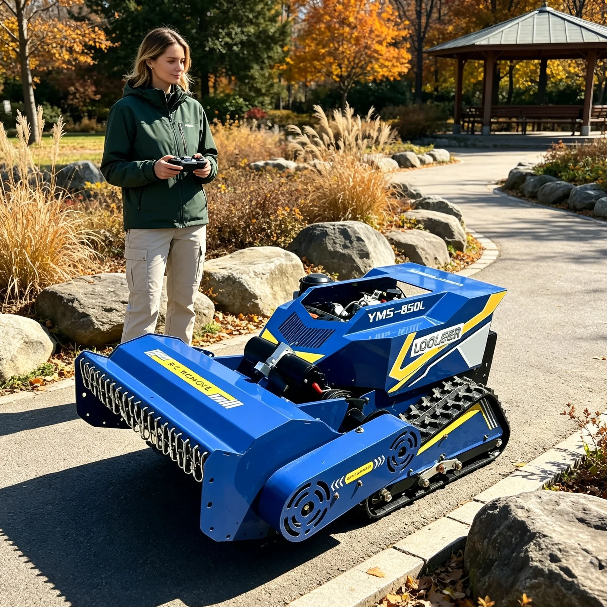 Customized All‑terrain RC Lawn Mower, Good Adaptability For Meadow, Vineyard, Villa Yard And Greenbelt Area