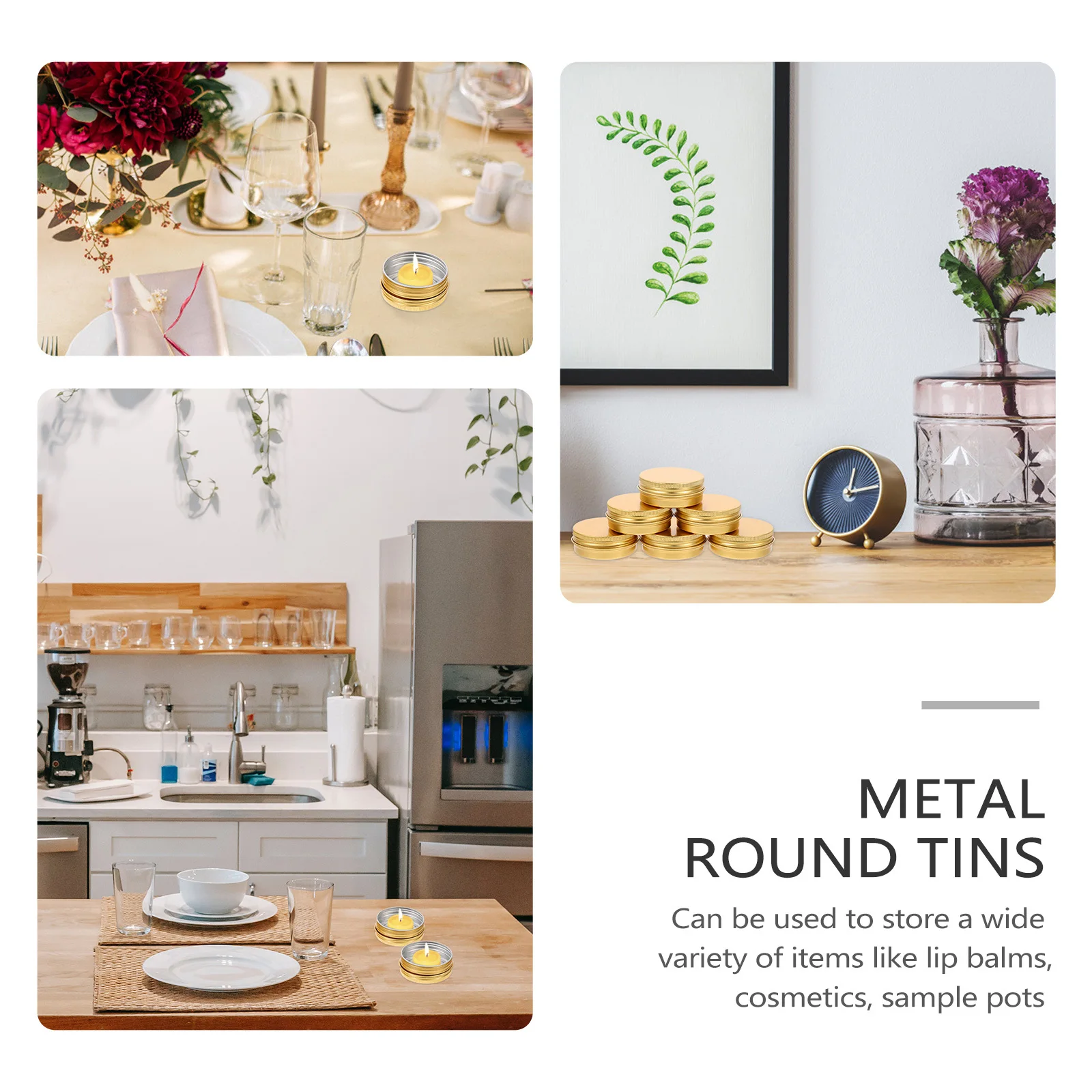 6 pezzi barattoli di alluminio coperchio superiore a vite deposito cera fai da te contenitori di latta rotondi a tenuta stagna per cosmetici balsamo per le labbra organizzatori di tè