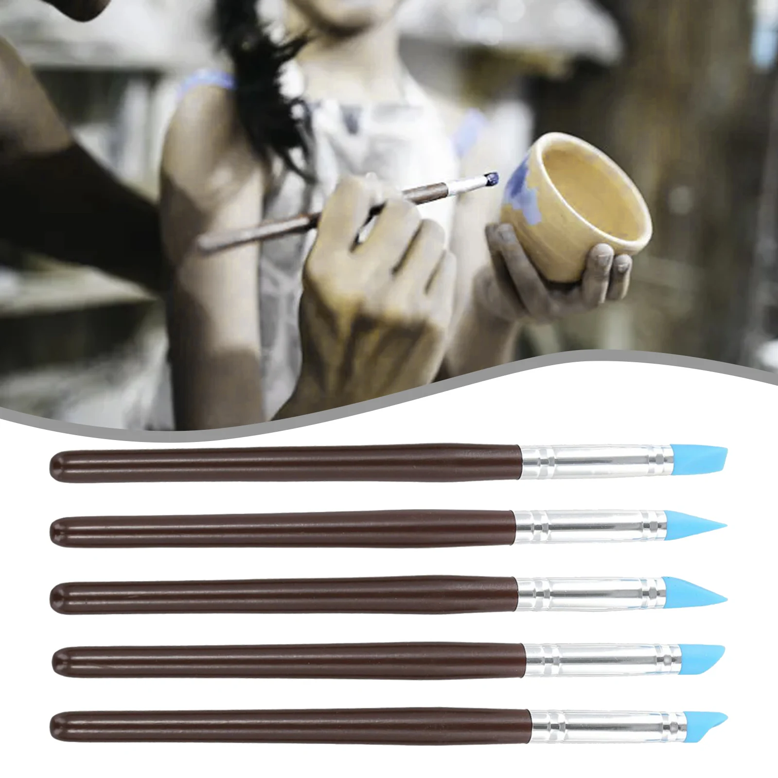 Compacto e portátil Clay Sculpting Tool Set, caneta Clay, Shaping Tools
