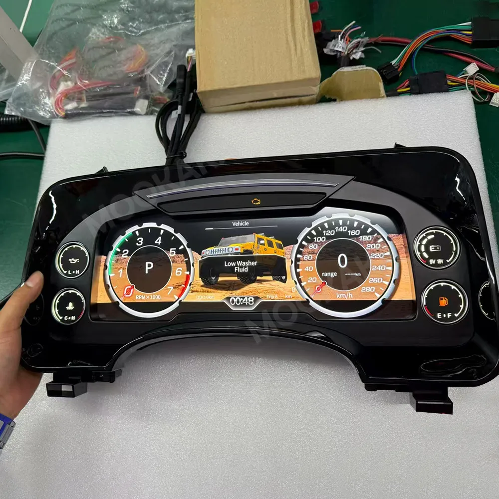 Car dashboard Auto Gauge For HUMMER H2 2008+ LCD Instrument Digital Cluster Linux system 12.3 Inch Speed Meter Dashboard Panel