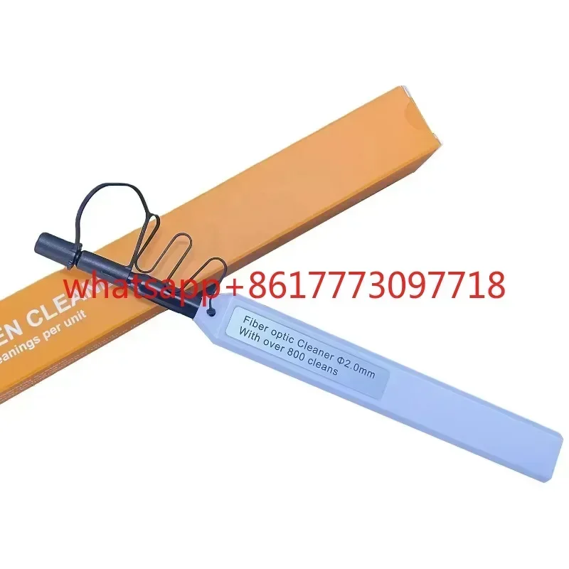 2pcs   Pen style one click 2.0mm fiber optic cleaner for 2.0mm SMPTE fiber optic connectors/adapters