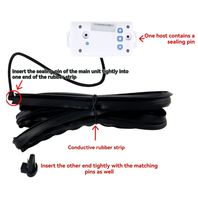 AS95-Rolling Shutter Door Stop 433Mhz External Motor Tubular Motor Stoppage Function When Meeting Resistance 1 Meter Wire Includ
