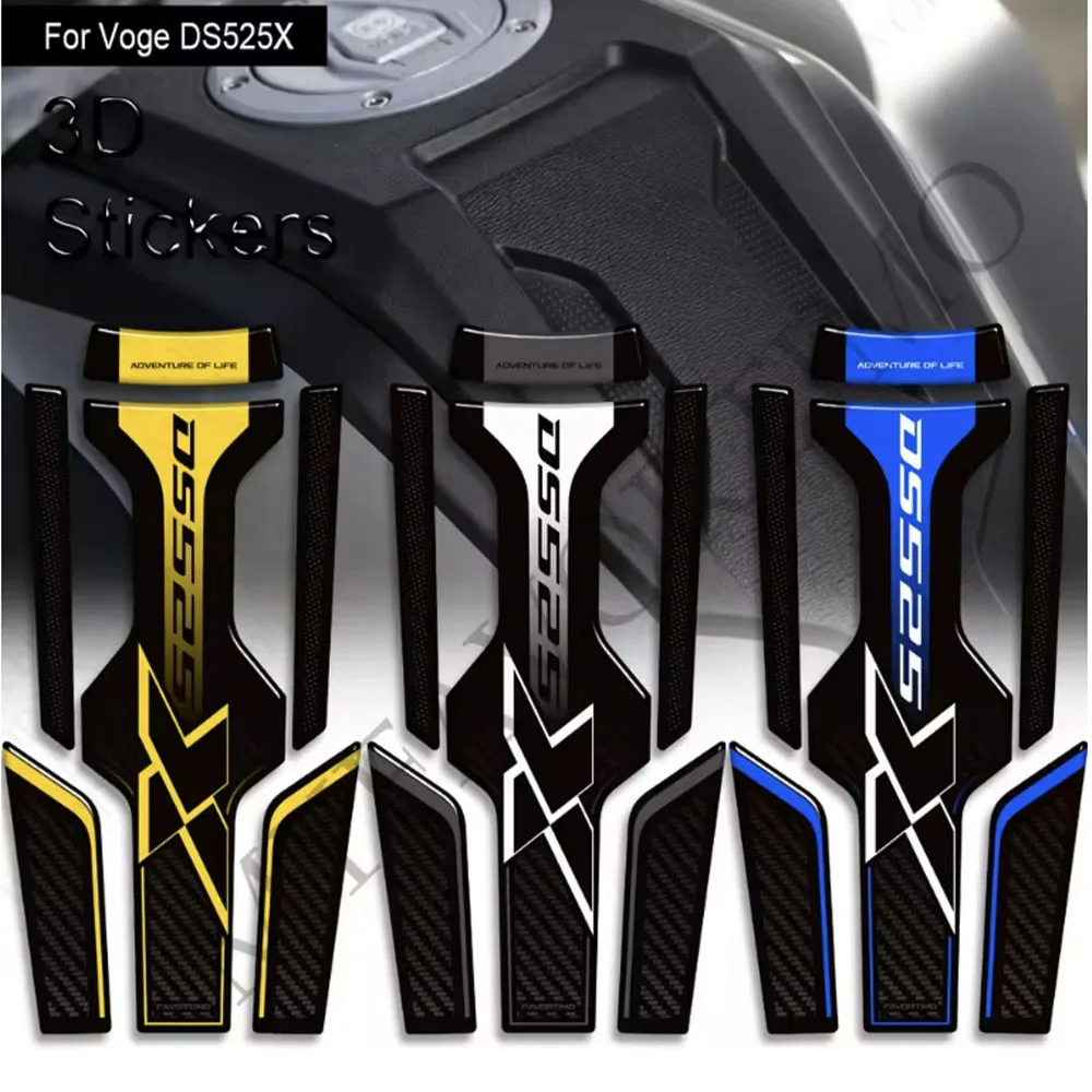 

For VOGE 525 DSX DS525X DS525 X DS 525X Adventure ADV Handguard Tank Pad Gas Fuel Oil Protection Stickers Decals Fairing Fender