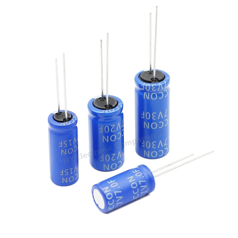 2PCS Super Capacitor 2.7V 1.0F 1.5F 2.0F 3.3F 4F 5F 7.0F 10F 15F 20F Farah Capacitors Car Recorder Supercapacitor