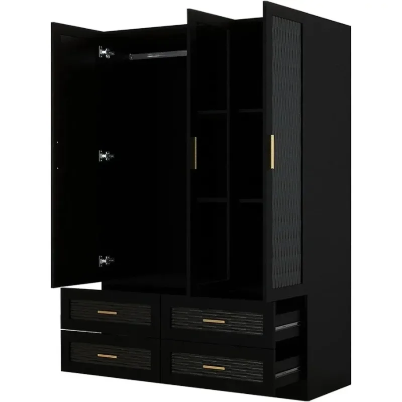 أنظمة خزانة الملابس، خزانة ملابس محمولة، خزائن غرفة نوم مريحة، أثاث منزلي Muebles Almacenamiento #5