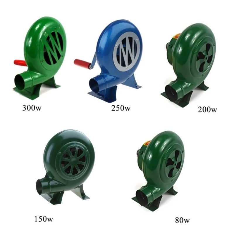 Air Blower with Manual Handle Speed Control for Outdoor Barbecue Camping Hiking