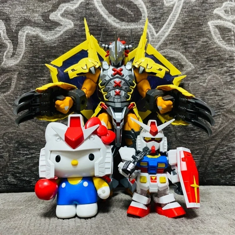 Bandai Digital Monster Assembled Wargreymon Model, Statue, Action Figure, Collection Toys, Gifts, 20cm