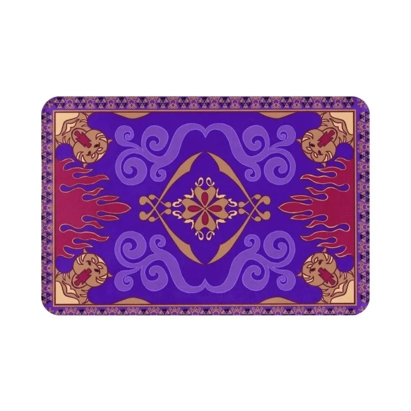 Aladdin Door Mat Home Living Room Carpet Soft Flannel Kitchen Balcony Long Rugs Bathroom Non-slip Floor Mat Retro Decoration