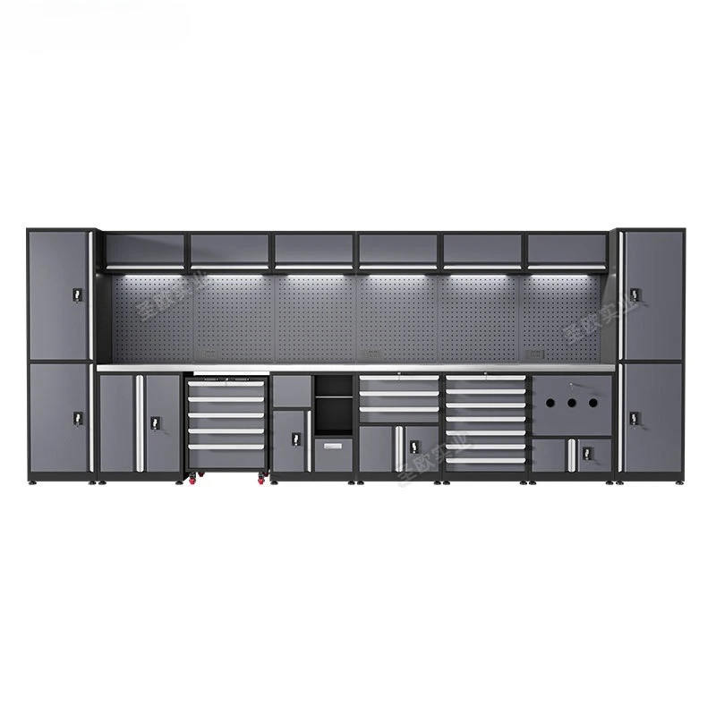 

Auto Repair Combined Tool Cabinet 4S Shop Mobile Tool Cart Drawer Heavy Duty Workbench Multifunctional Repair Workstation