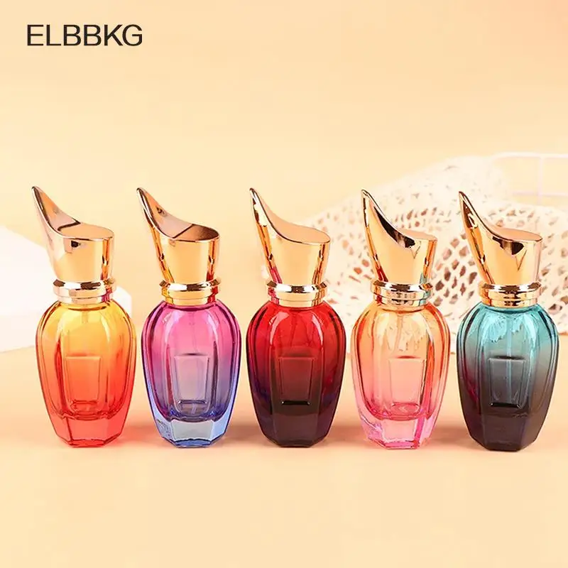 28ml Perfume Bottle Glass Colorful Portable Refillable Travel Perfume Atomizer Empty Makeup Container Mist Spray Bottle