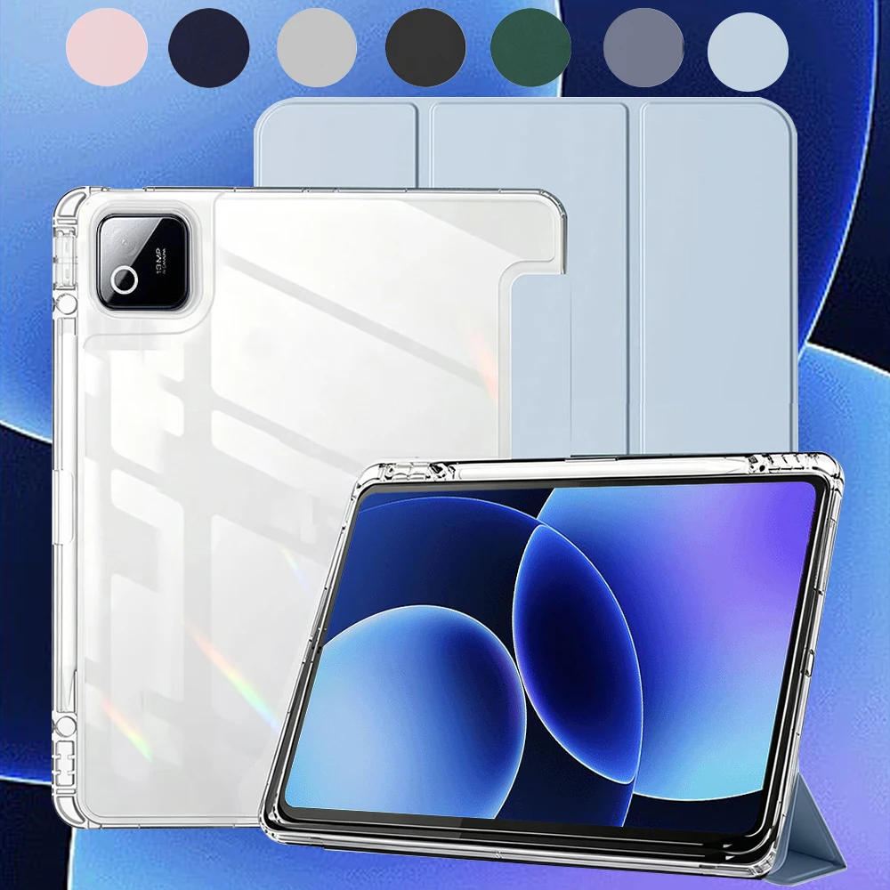 Ultra Slim Transparent Acrylic Protective Case Shockproof Anti-Bending Hard Back Cover for All Xiaomi Mi Pad Series