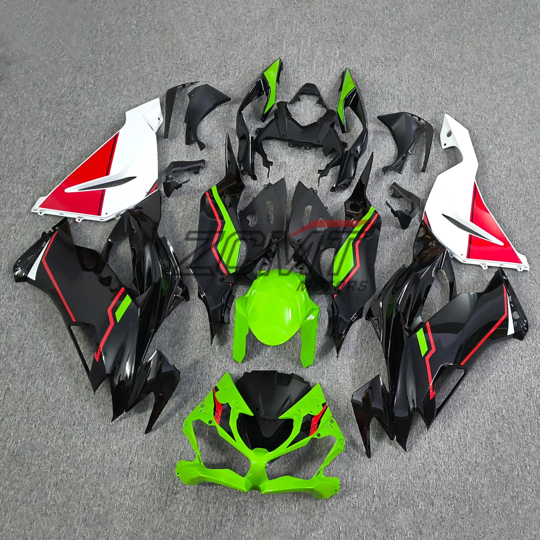 Motorcycle Parts Fairings Cowls Kit For Kawasaki ZX6R 2019 2020 2021 2022 2023 5