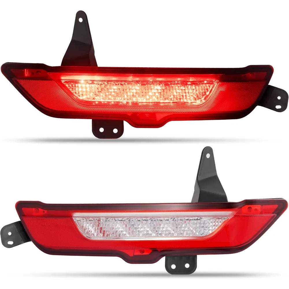 عاكسات المصد الخلفي LED أضواء العلامات الجانبية لـ 2015-2019 لينكولن MKC، بديل لـ EJ7Z15500B EJ7Z15500A FO2860