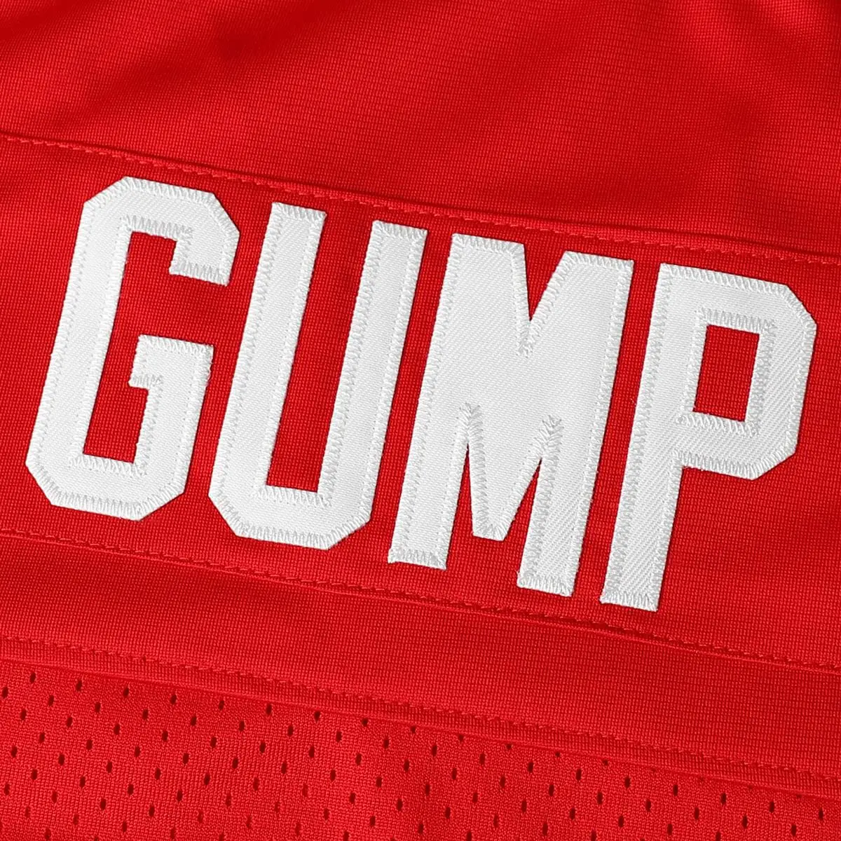 Film #44 forrest gump Fußball trikot Sport hemd Cosplay Herren Fußball trikots rote Tops Logo Näh stickerei