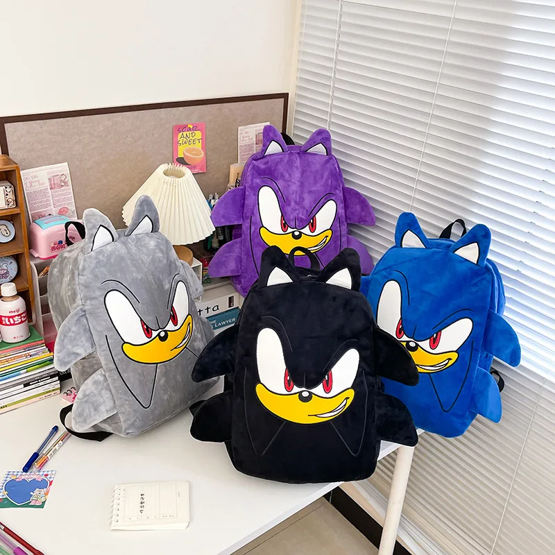 حقيبة ظهر سونيك، حقيبة مدرسية متعددة الوظائف ذات سعة كبيرة، هدية للحفلات، هدية الهالوين، هدية عيد الفصح، هدية عيد الميلاد