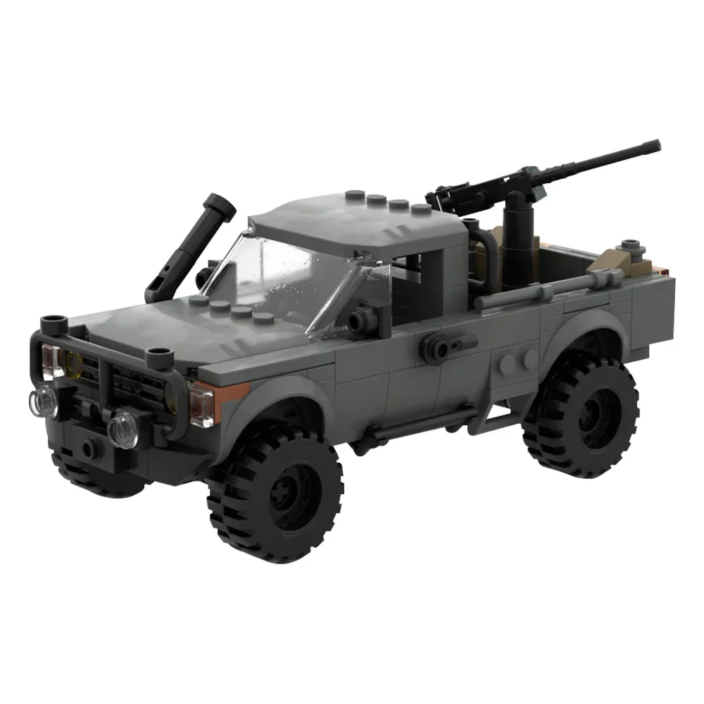 

Gobricks MOC Special Operations Forces Technical Armed Car Building Blocks Model Military Armed Car Bricks Toys Kids DIY Gifts