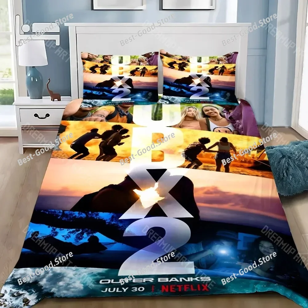 Duvet Cover Pillowcase Bedding Set TV Outer Banks Adult Boy Girl Bedroom Decoration Children Gift Single Double Large Size