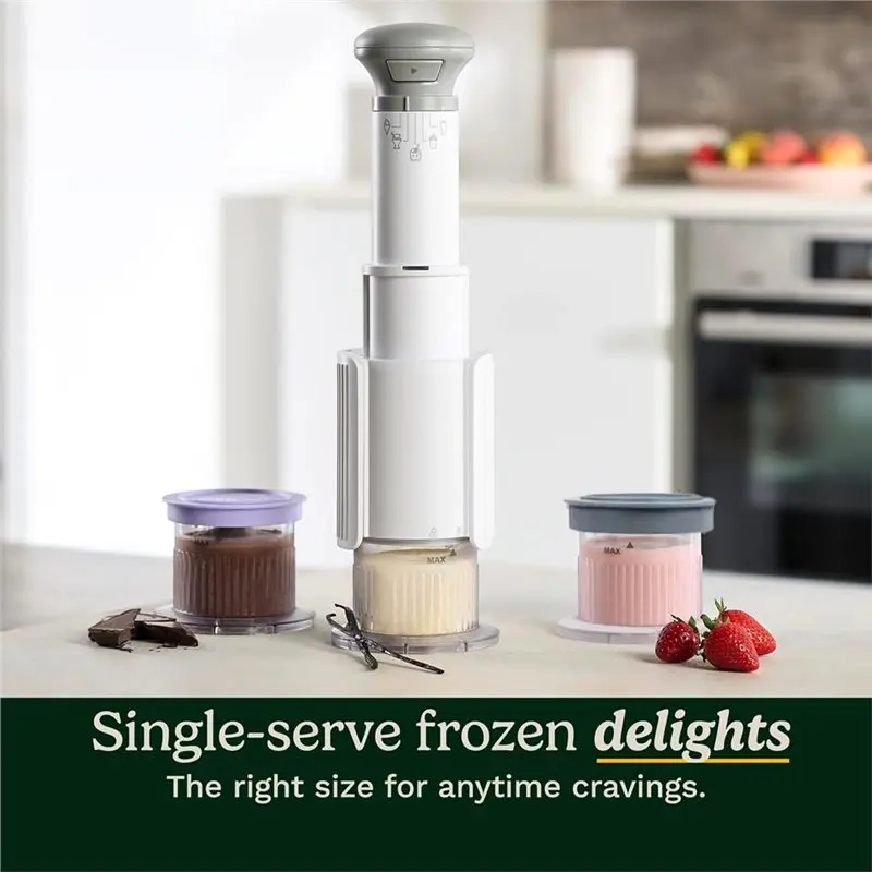 A66Z For Cuisinart Fastfreeze 5-In-1 Ice Cream Maker Compatible- 2 Pack Dessert Cups With Lids