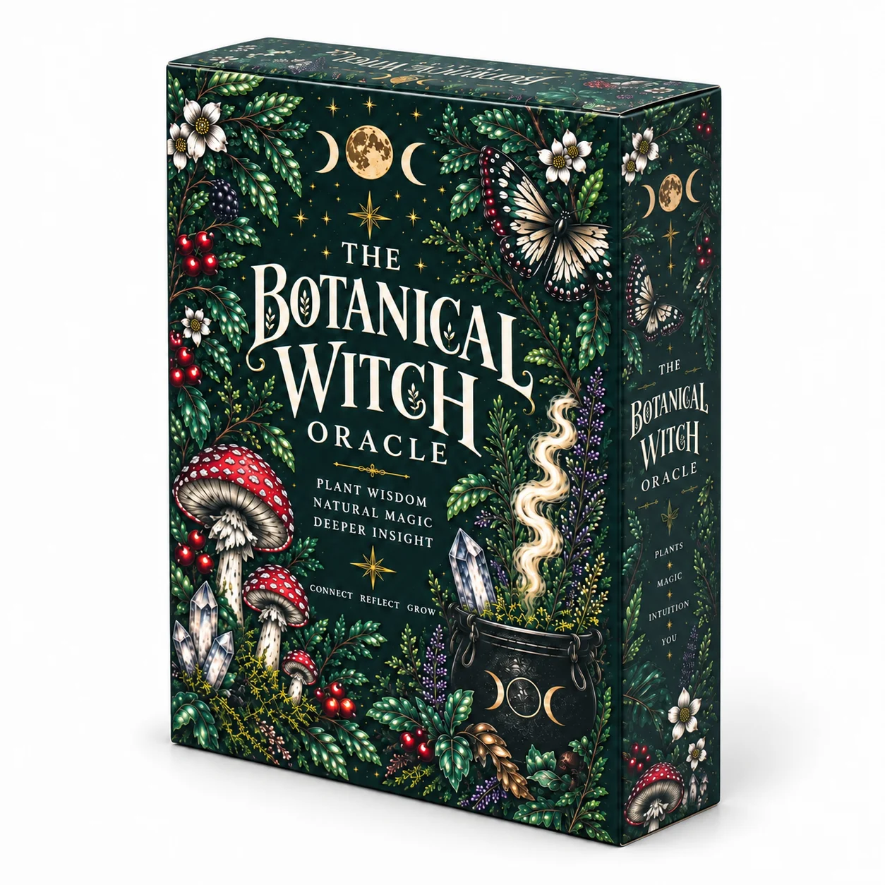 The Botanical Witch Oracle Deck Botanical Oracle Cards for Intuition Self Reflection Plant Wisdom Natural Magic Spiritual Guidan