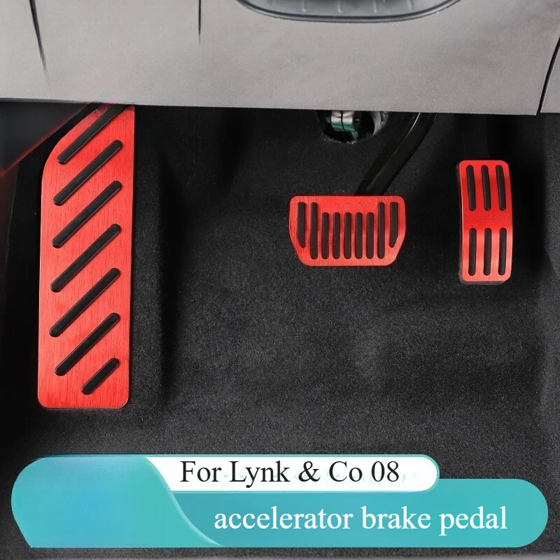 For Lynk & Co 08 Accelerator Brake Pedal Special Aluminum Alloy Foot Pedal Car Decoration Modification Parts Accessories