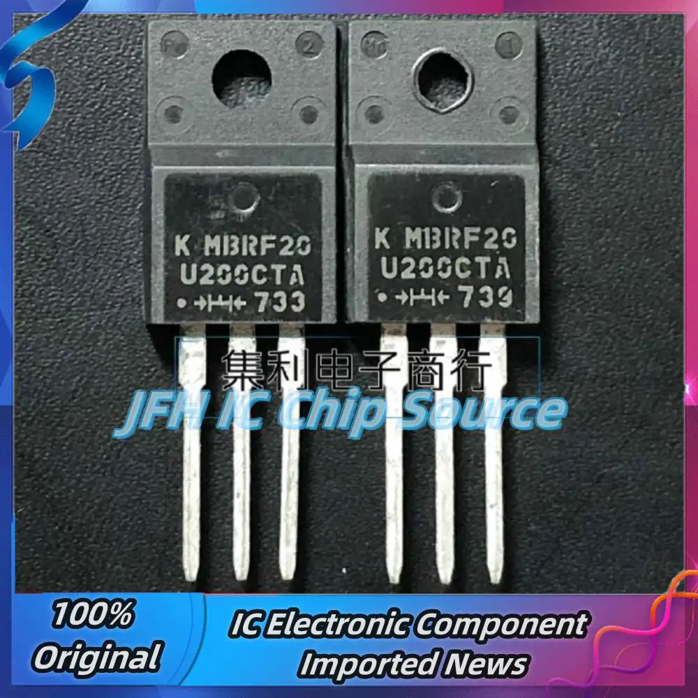 5PCS-10PCS MBRF20U200CTA  TO-220F  20A 200V  Best Quality Stock