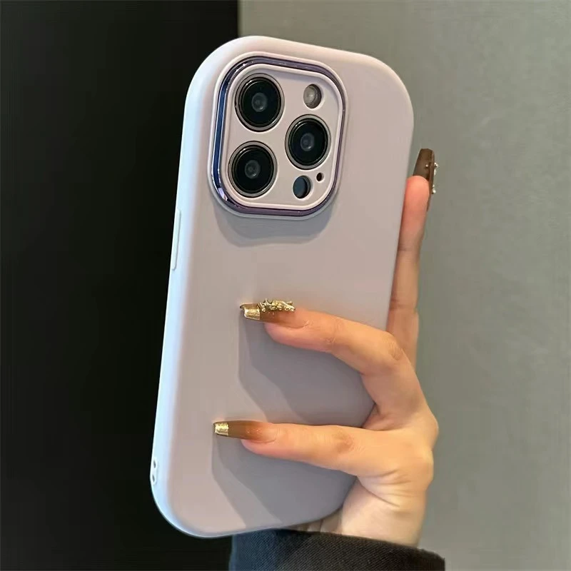Soft Silicone Candy Phone Cases For iPhone 11 12 13 14 15 16 Pro Max Plus Shockproof Bumper Back Cases Cover - náhled 4