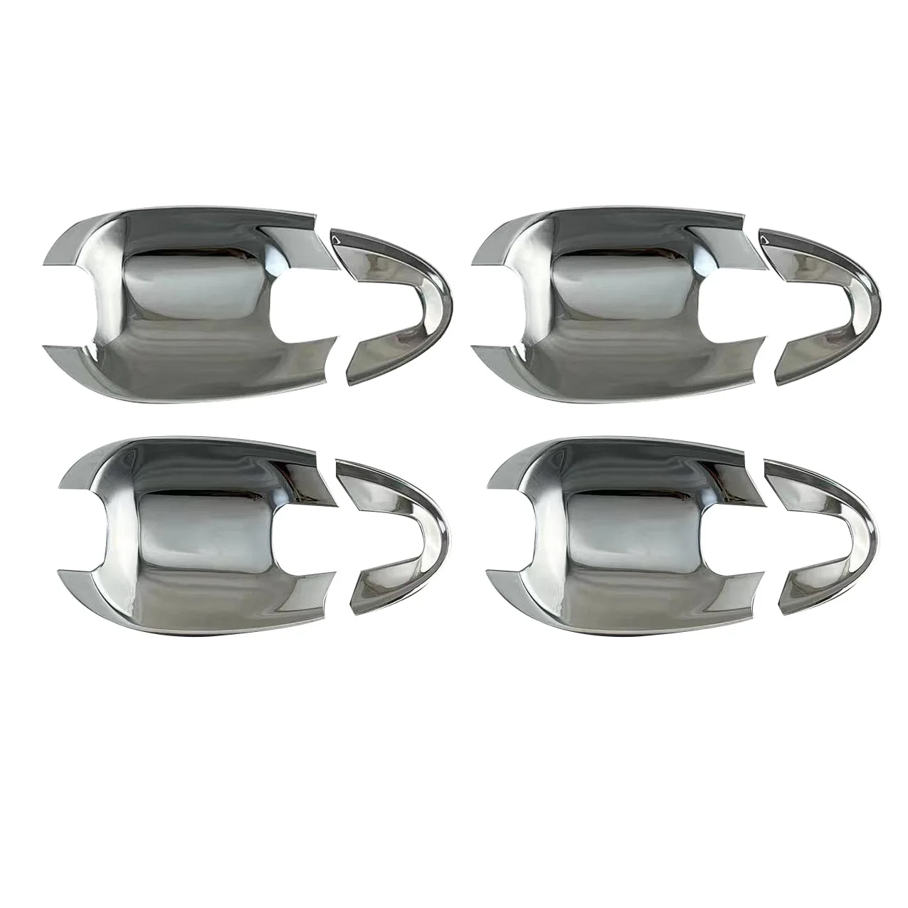 Carbon Fiber Door Handle Bowl Cover For 2010-2023 Toyota WISH ZGE20 ZGE22 ZGE25 Door Handle bowl Cover ABS Chrome