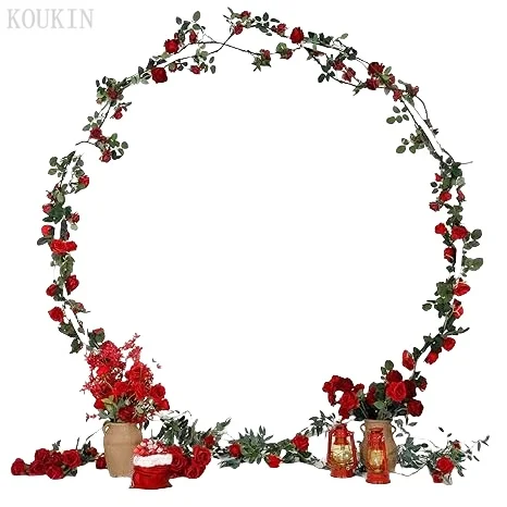 

Wedding Arch Backdrop Metal Balloon Arch Stand for Ceremony Birthday Party Bridal Shower Anniversary Decoration Easy To Assemble