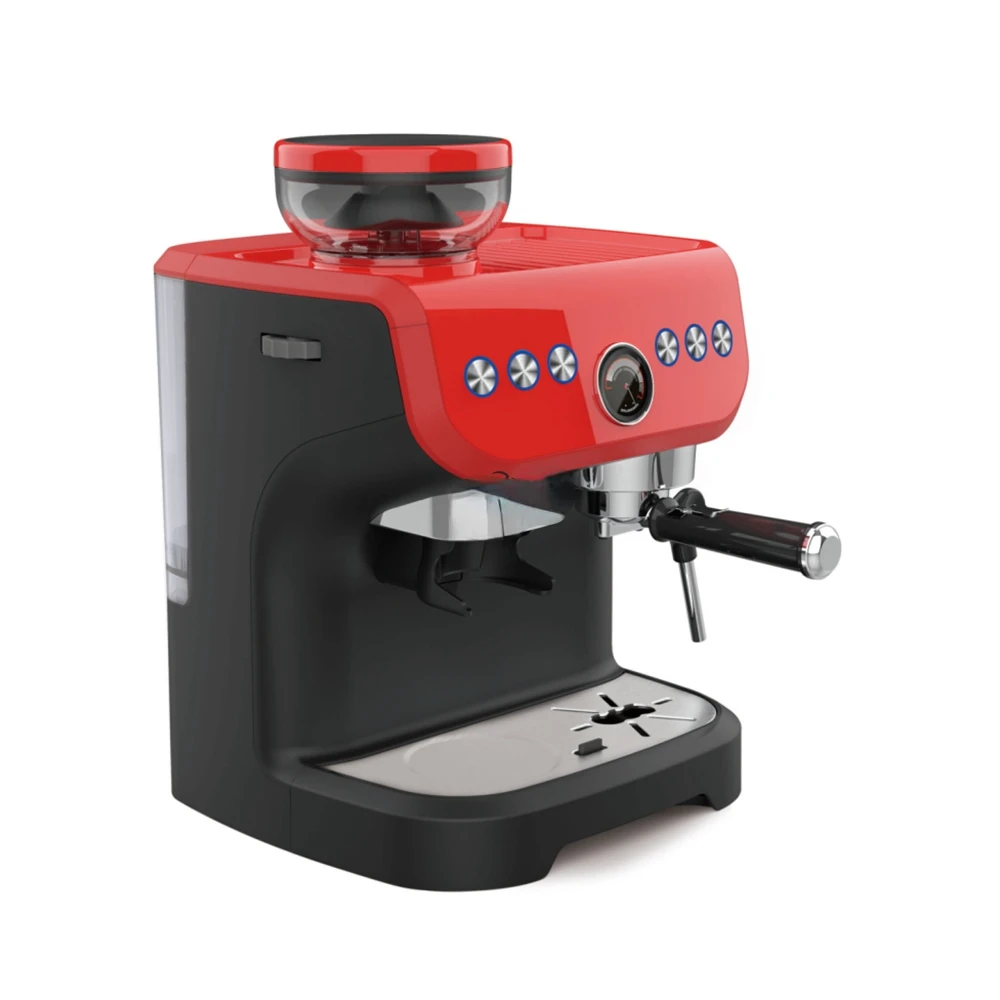 AC-517E coffee machine Italian style fully semi-automatic household small milk froth grinding integrated